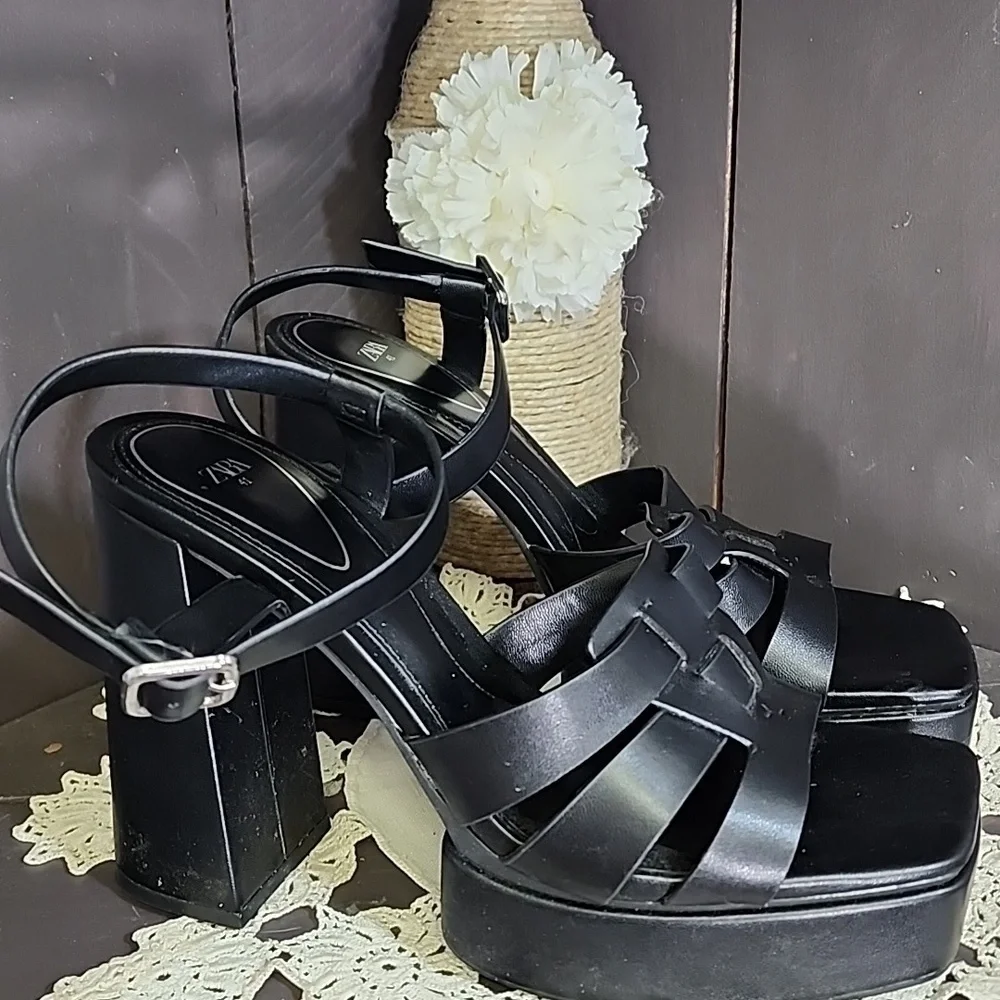 ZARA platform sandal size 41